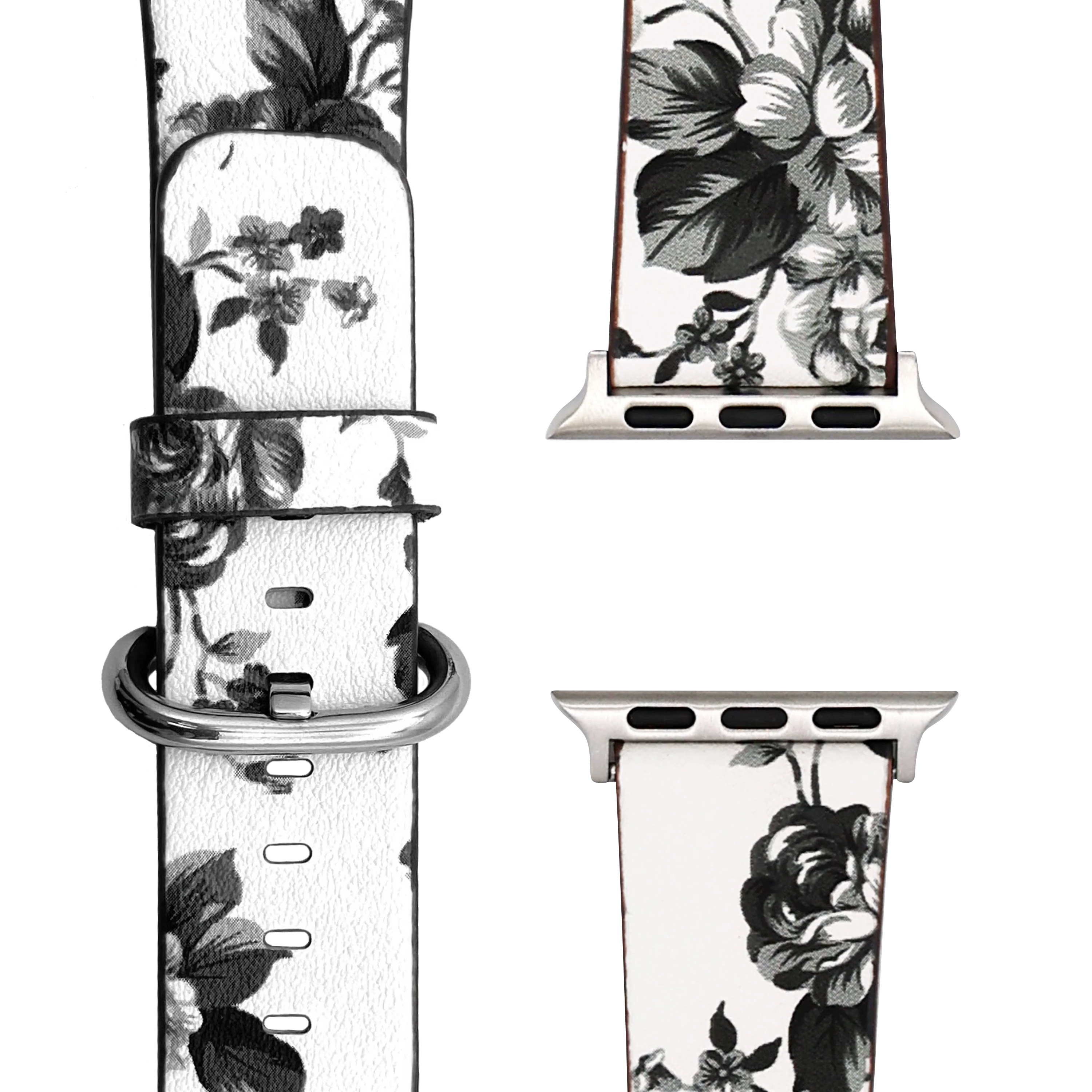 Florales Kunstlederarmband für Apple Watch - Image 4